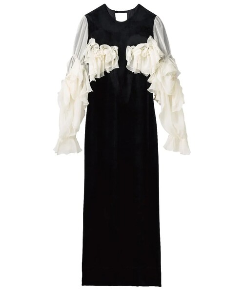 Knuth Marf/クヌースマーフ】2way chiffon docking one piece/2way