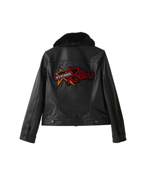 HYSTERIC ROLLERSワッペン ショートレザーブルゾン（その他アウター