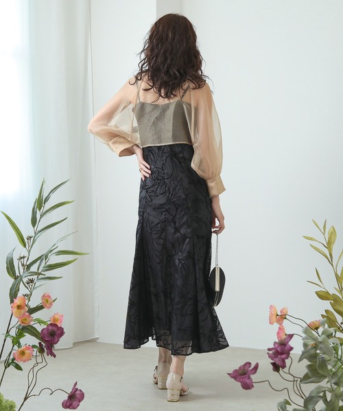 ボウタイ リボン ボレロ キャミワンピース 2点セット パーティー