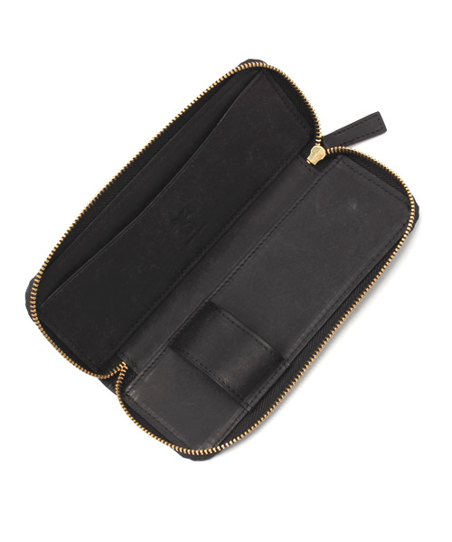 極美品】プエブロレザー フラップ式ペンケース 本革 ブラウン 極美品