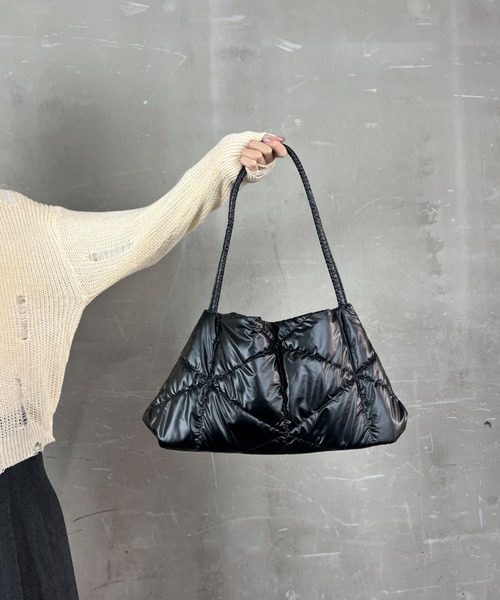セール】エレガント パフキルティング バッグ ショルダーバッグ