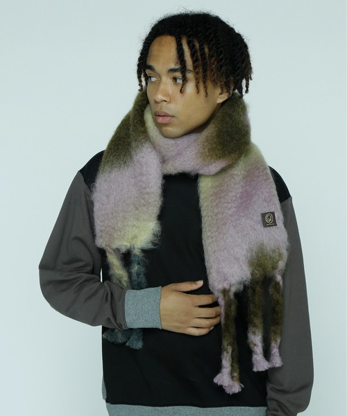 MANTAS EZCARAY/マンタス エスカライ /TIE-DYE モヘアマフラー/53234-1