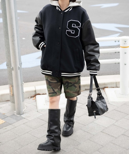 セール】WEGO/バックナンバリングビッグスタジャン（スタジャン