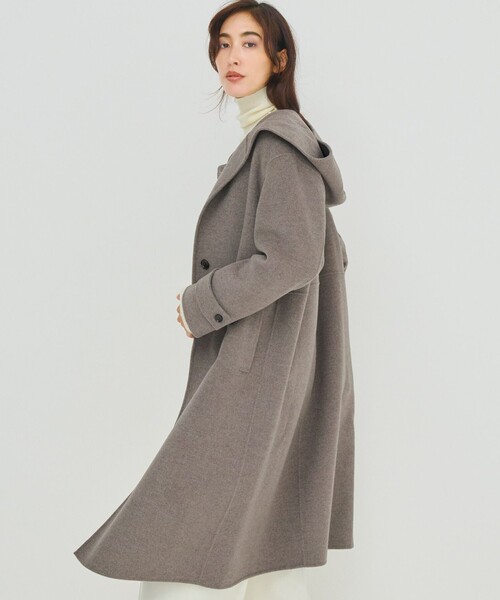 MANTECOPureリバー フード ロングコート（その他アウター）｜23区