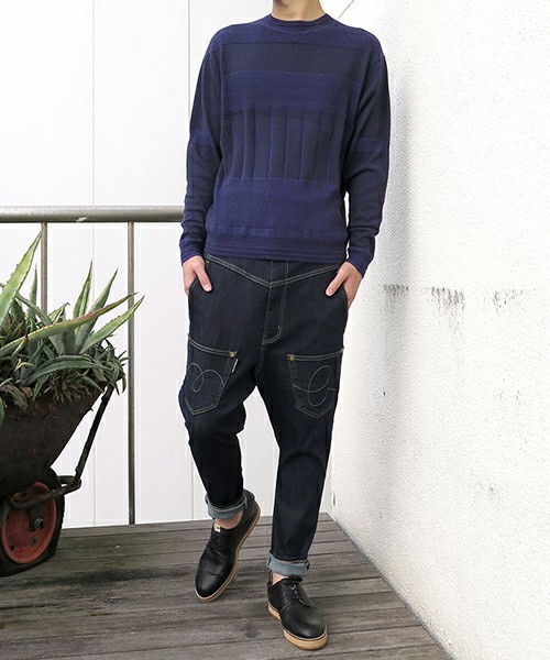 mercibeaucoup,（メルシーボークー）の「B：うしろまえデニム（S