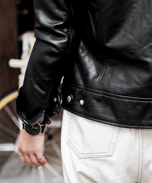 レザーシングルライダースジャケット（ライダースジャケット