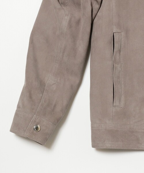 EMMETI / 別注 JURI BEAMS3 スエード シングル ライダースジャケット