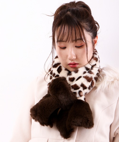 新品INOUI EDITIONS プリント 動物柄マフラー定価2.2万円 楽天市場