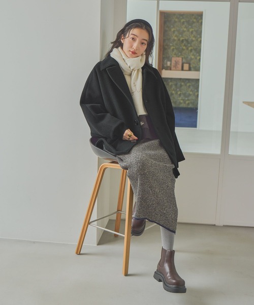 セール】ライトモッサドルマンジャケットコート（ブルゾン）｜niko and