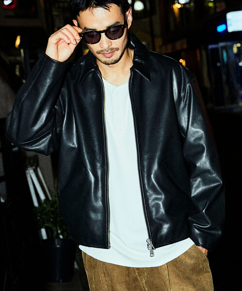 Schott × FREAK'S STORE/ 別注シングルライダース 黒 L 革ジャン