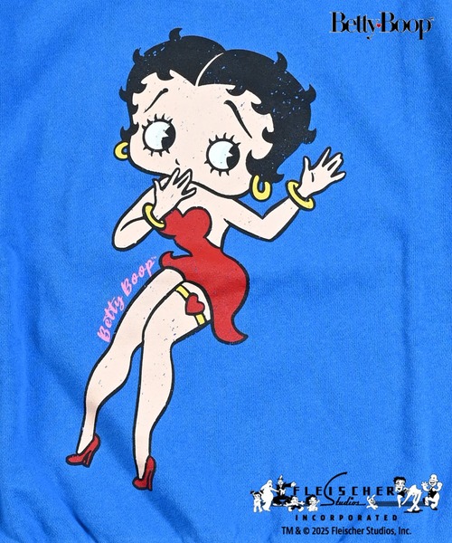 セール】【Betty Boop(TM)/ベティー ブープ(TM)】別注プリントトレーナ
