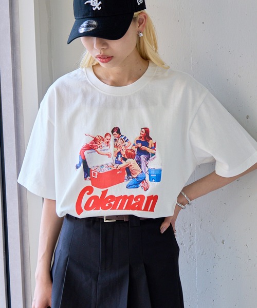 セール】【Coleman】25SS新色追加！Vintage Cooler print tee