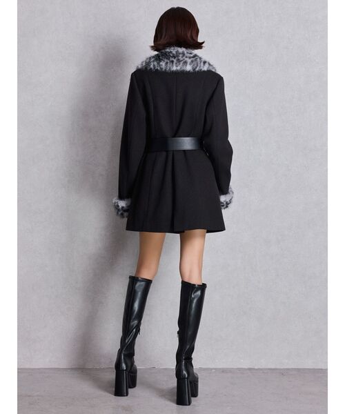 セール】ベルト付きタイトファーコート（チェスターコート）｜GYDA