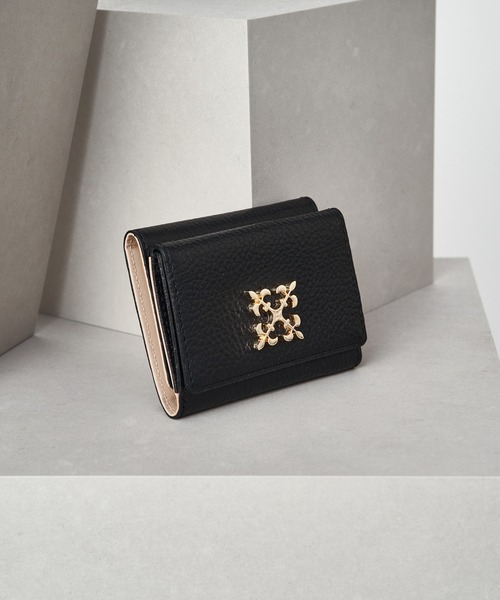 セール】モノグラムプレート三つ折りウォレット(SO-397)（財布