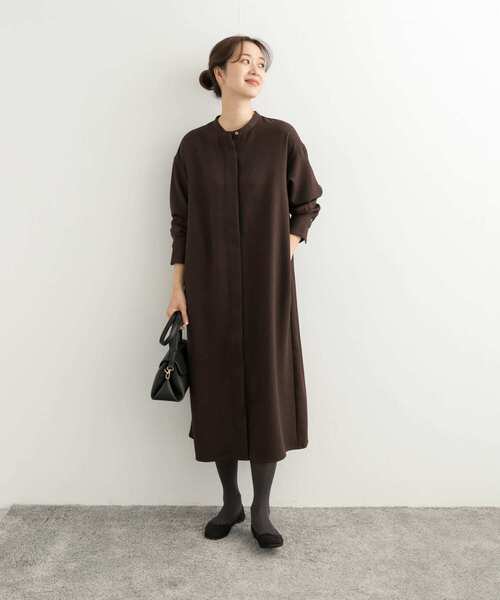セール】ウールライクツイルシャツワンピース（ワンピース）｜URBAN