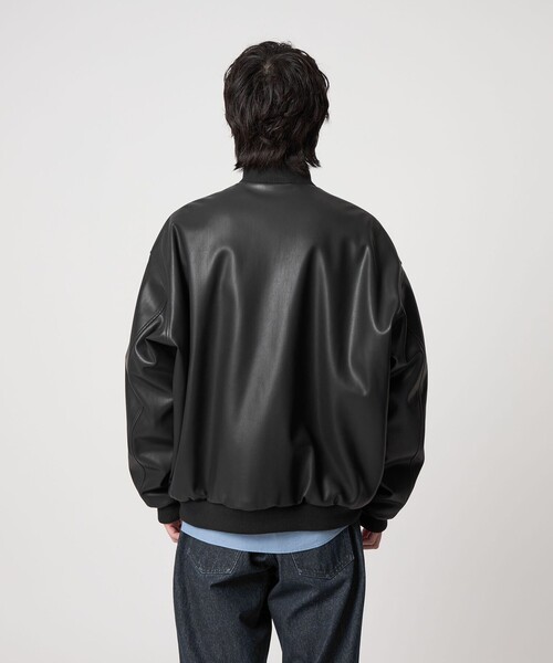 セール】＜CITEN＞レザーライクバルーンジップブルゾン（ブルゾン