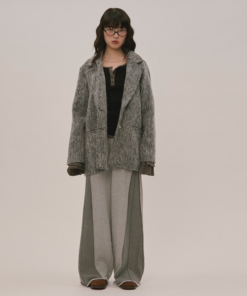 セール】shaggy coat / シャギーコート（テーラードジャケット）｜loin