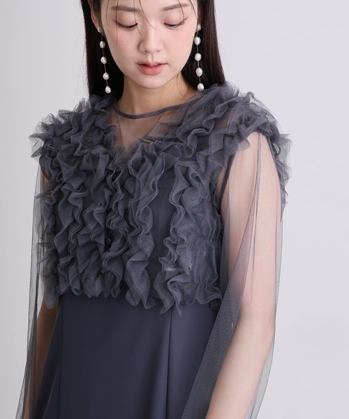 袖あり&ミモレ丈同窓会3点セットセレモニー結婚式フォーマル