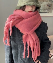 マフラー（ピンク/桃色系・フリンジ）ファッション通販 - ZOZOTOWN