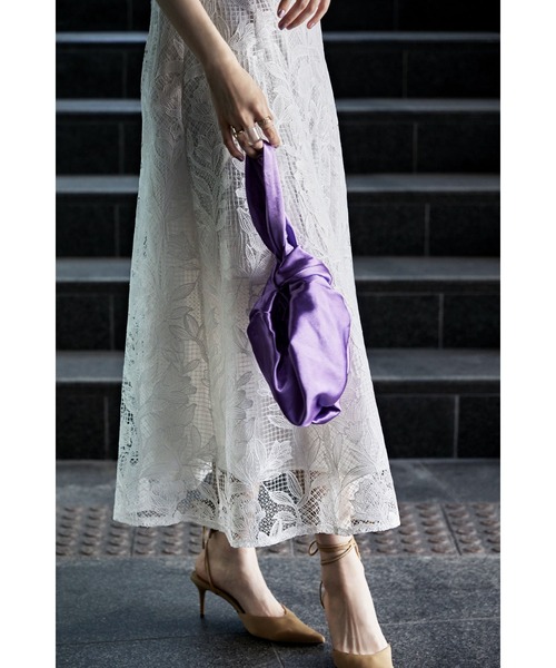 パフオフショルダーレースドレス（ドレス）｜etoll.（エトル）の