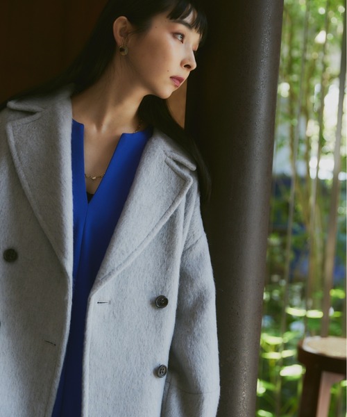 Happy John（ハッピージョン）の「wool blend shaggy cocoon p coat