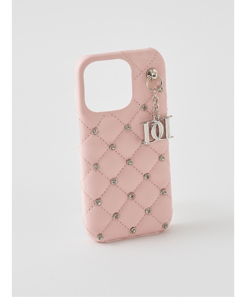 キルティングビジューDDチャームiPhoneケース（スマホケース/カバー