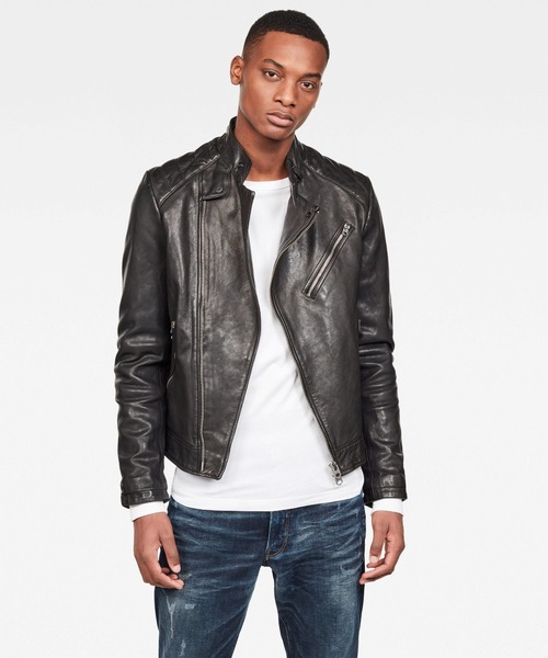 G-STAR（ジースター）の「Suzaki Leather Jacket（ライダース