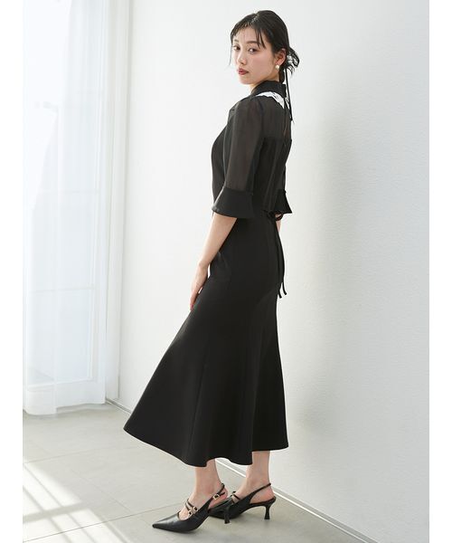 SNIDEL（スナイデル）の「ダブルカラーマーメイドドレス（ワンピース