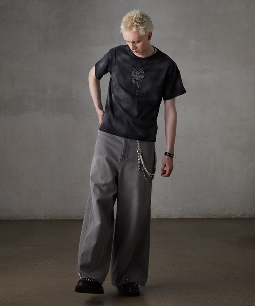 GRANCY（グランシー）の「【GRANCY】Skull Rhinestone Design T-shirt