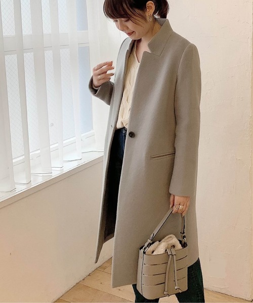 みい】robélite & CO. ベージュ チェスターコート ウール みい