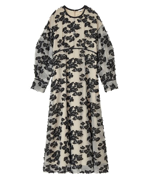 CLANE フローフラワージャガードワンピース CLANE（クラネ）の