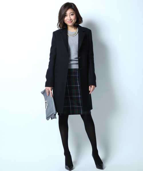 23区（ニジュウサンク）の「ベランディファインウールチェスターコート