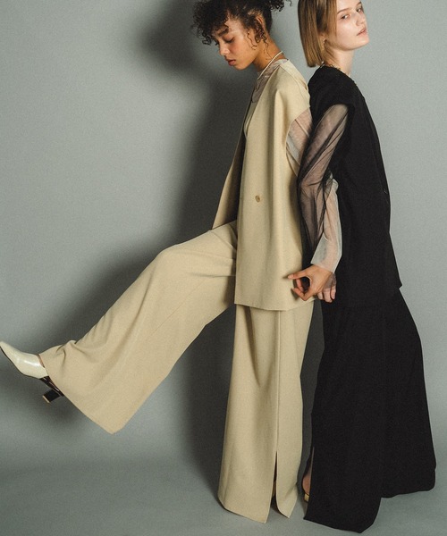 Manish vest setup（パンツドレス）｜et.UNiVER（エトユニベール）の