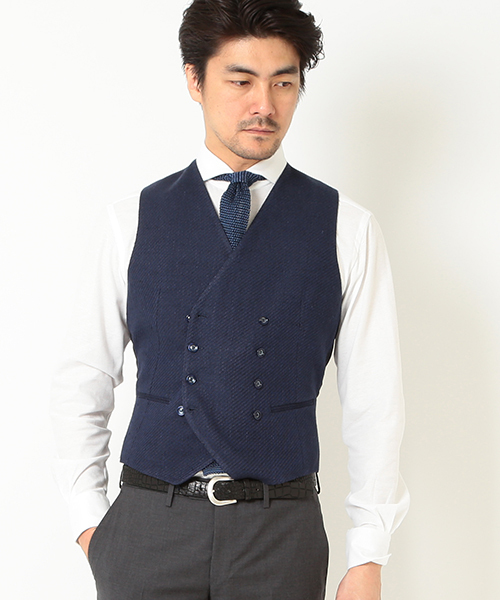TAGLIATORE タリアトーレ ネイビー ダブルブレスト スーツベスト