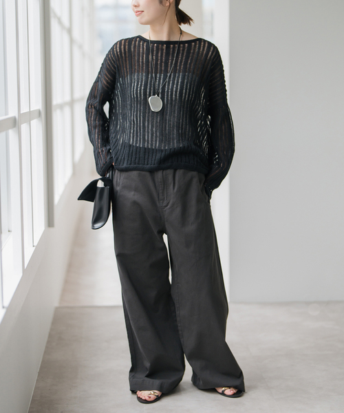 新品タグ付】Spic&Spanスピックアンドスパン ギャザーチノ36 追加