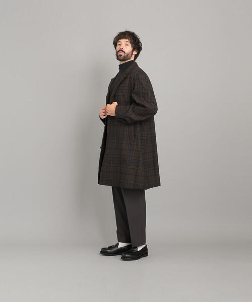 極美品⭐︎スティーブンアラン グレンチェック チェスターコート 定価