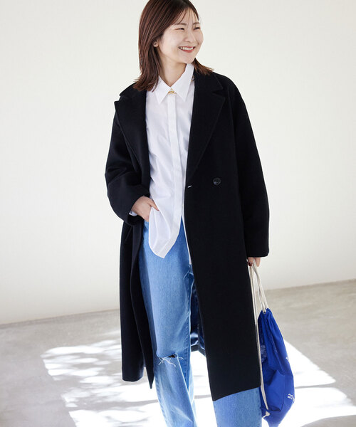SLOBE IENA（スローブイエナ）の「ECO WOOL ダブルブレストコート