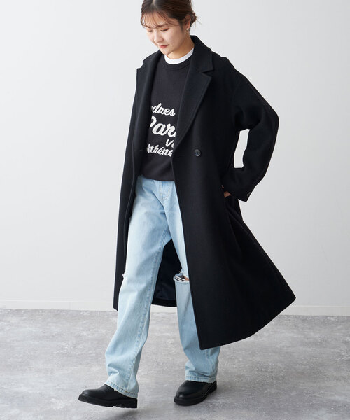 SLOBE IENA（スローブイエナ）の「ECO WOOL ダブルブレストコート