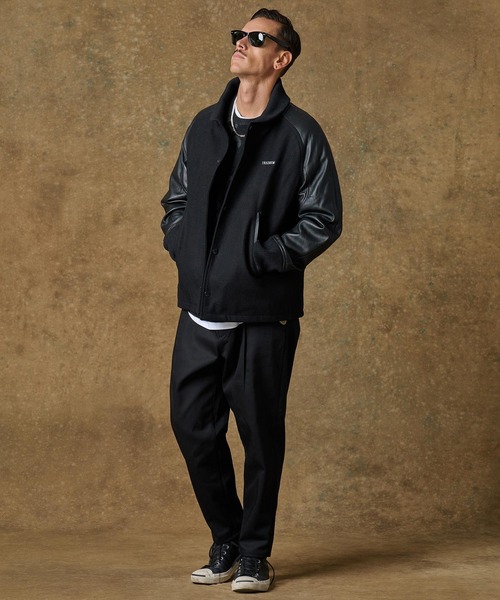 mj10345-Leather RS Award Jacket スタジャン（スタジャン）｜THEOREM