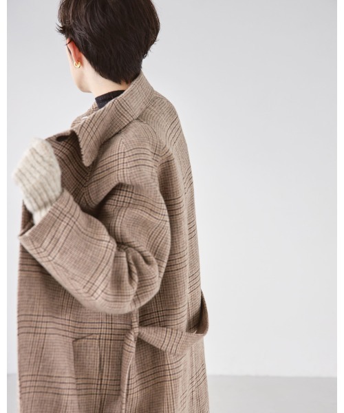 TODAYFUL（トゥデイフル）の「ステンカラーチェックコート（ステン