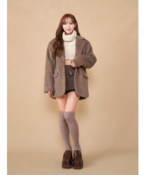 セール】シャギーオーバージャケットコート（その他アウター）｜Darich