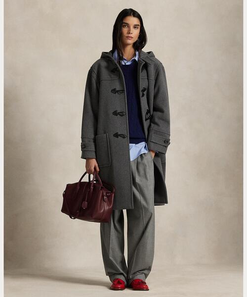 セール】ウール フーデッド トグル コート（ダッフルコート）｜POLO