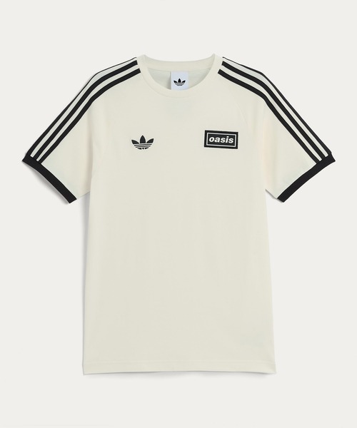 adidas Originals × Oasis ツアースリーストライプス Tシャツ