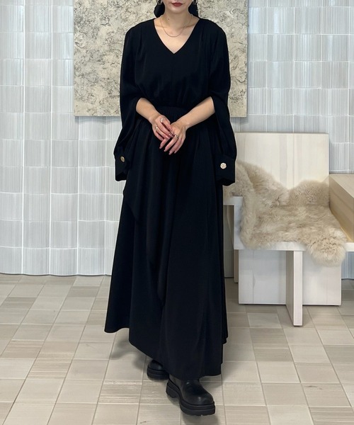 Ameri（アメリ）の「＜ZOZOTOWN限定＞FLARE LAP DETAIL DRESS