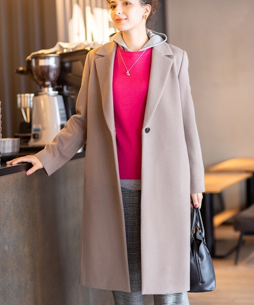 INDIVI（インディヴィ）の「◇【ウール】名品チェスターコート