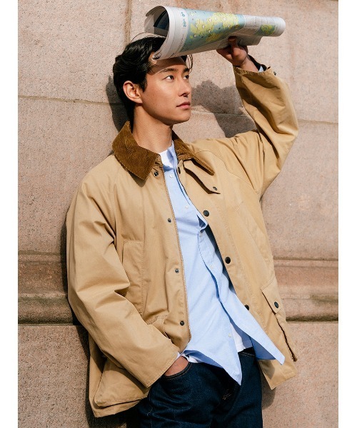 BEDALE / ビデイル】ピーチスキン コットン ブルゾン（オーバーサイズ