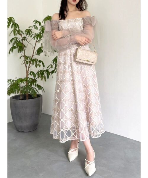 dazzlin（ダズリン）の「レースリボンオフショルドレス（ドレス）」 - WEAR