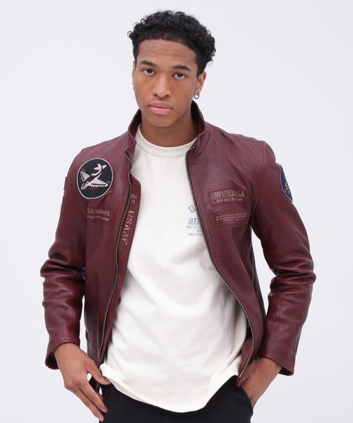 AVIREX シングルライダース エイジドレザー AVIREX（アヴィレックス