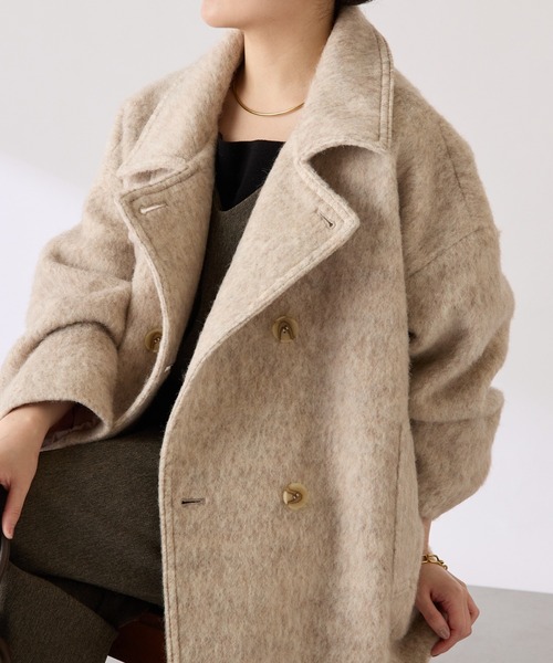 ☆超美品☆ GALLARDAGALANTE モヘヤシャギー ハーフ ダブルコート