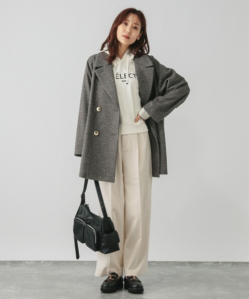 GLOBAL WORK（グローバルワーク）の「軽やかストレッチ衿2WAYコート